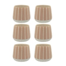 Striped Hull 270ml Stoneware Cuddle Mugs (Set of 6)