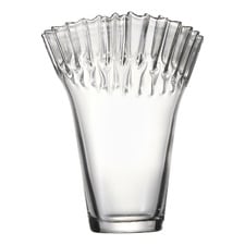 Tousle Fluted Soda Lime Glass Vase