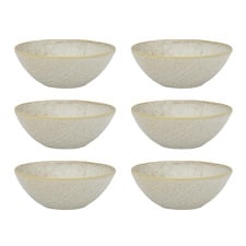 Linen 11.5cm Stoneware Rice Bowls (Set of 6)
