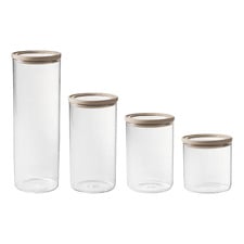 8 Piece Store Glass Canister Set
