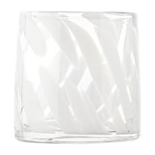White Camille 260ml Glass Tumblers (Set of 8)
