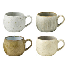 8 Piece Elm 280ml Porcelain Mug Set