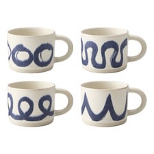 8 Piece Brae 340ml Stoneware Mug Set