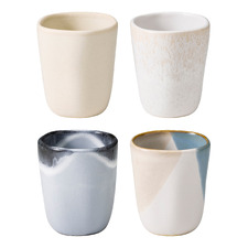 8 Piece Fleuve 220ml Stoneware Latte Cup Set