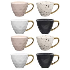 8 Piece Speckle Stoneware Mug Set