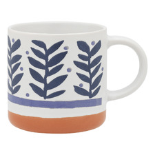 Vida Leaves 320ml Stoneware Mugs (Set of 12)