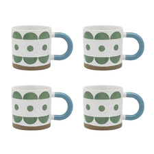 Modelli Scallop 330ml Stoneware Mugs (Set of 4)