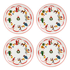 Night Before Festive 15.5cm Porcelain Side Plates (Set of 4)