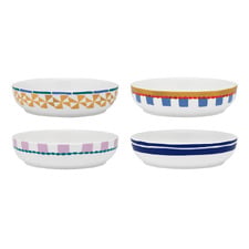4 Piece Valentina 21.5cm Porcelain Pasta Bowl Set (Set of 3)