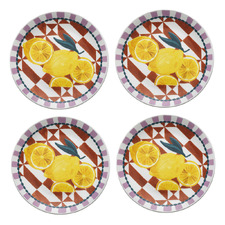 Lemon Valentina 20.3cm Side Plates (Set of 4)