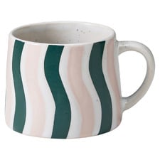 Carnevale Wave 320ml Stoneware Mugs (Set of 12)