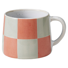 Carnevale Checkers 320ml Porcelain Mugs (Set of 12)