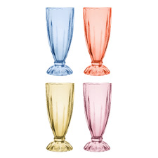 8 Piece Dessert 340ml Milkshake Glass Set