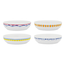 8 Piece Positano 21cm Porcelain Dinner Bowl Set