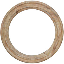Round Angie Oak Mirror