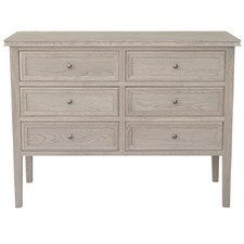 Partrack Oak Wood 6 Drawer Chest