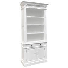 White Paris 4 Tier Birch Wood Bookcase