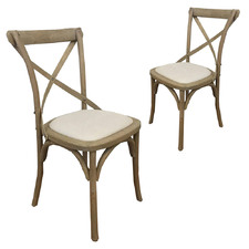 Chandra Linen Dining Chairs (Set of 2)