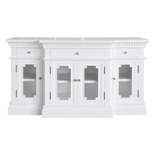 White Sebastian 4 Door TV Unit