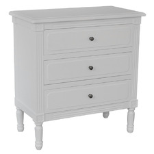 White Blaise 3 Drawer Chest