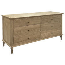 Emmerson Oak Wood 6 Drawer Chest