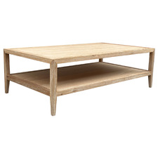 French Oak Wood Coffee Table