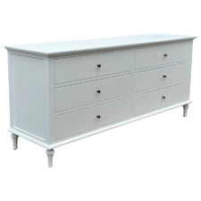 Emmerson Birch Wood 6 Drawer Chest