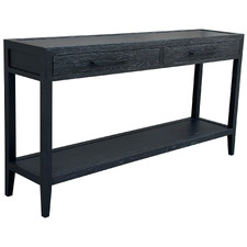 French Oak Wood Console Table