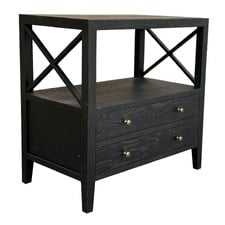 Corwin Oak Wood Bedside Table