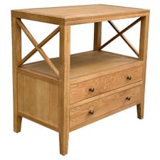 Corwin Oak Wood Bedside Table