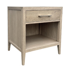 Rowan Oak Wood Bedside Table