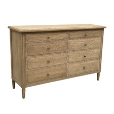 Dylan Oak Wood 8 Drawer Chest