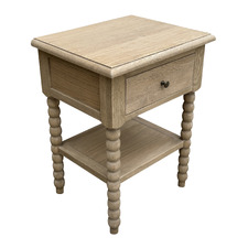 Natural Dwayne Oak Wood Bedside Table