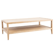 French Oak Wood Coffee Table