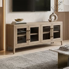153cm Balto 4 Door Oak Wood TV Unit