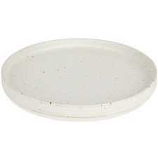 Large Snow Amity Speckle Ceramic Plate