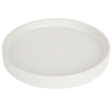 White Medium Tab Ceramic Plate