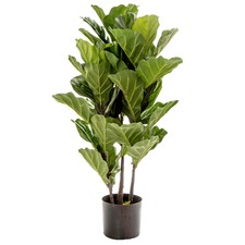 93cm Potted Faux Fiddle Leaf Tree Triplet
