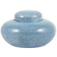 Denim Low Ceramic Vase