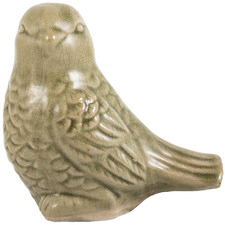 Vintage-Style Ceramic Bird Ornament (Set of 3)