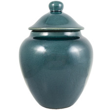33cm Teal Ocean Ceramic Jar