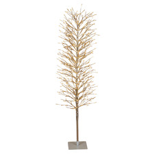 Silver 150cm Light Up Faux Branch Christmas Tree