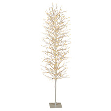 White 150cm Light Up Faux Branch Christmas Tree