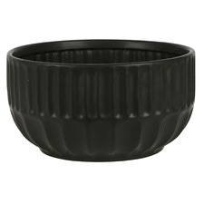 Black Isola 25.5cm Ceramic Fruit Bowl