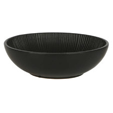 Black Isola 31cm Ceramic Fruit Bowl
