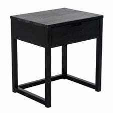 Rustic Olwen Oak Wood Bedside Table