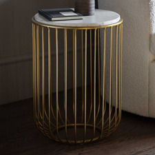 Xyon Metal & Marble Side Table