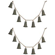 Hanging Bell Christmas Garlands (Set of 2)