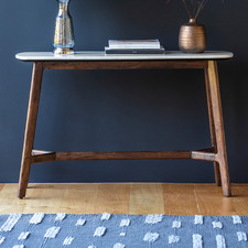 Buena Marble & Acacia Wood Console Table