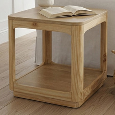Rinae Pine Wood Side Table